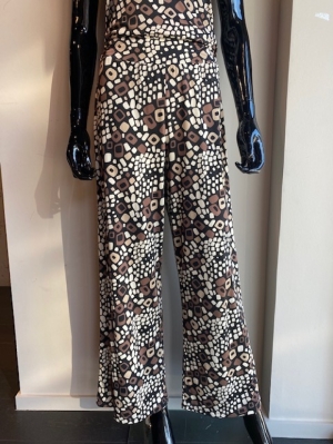 TROUSERS ST. 8970 MESSY SQUARES PRINT