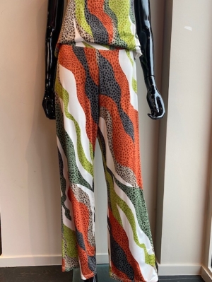 TROUSERS ST. 8970 WAVES PRINT