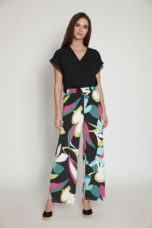 TROUSERS ST. 103 COLOR BLOCK PRINT