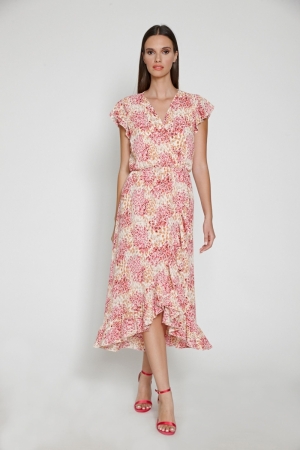 DRESS ST. 1062 P BEIGE GROUND PRINT