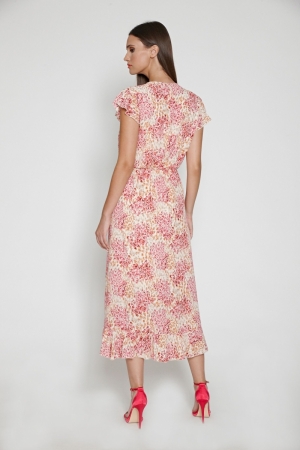 DRESS ST. 1062 P BEIGE GROUND PRINT
