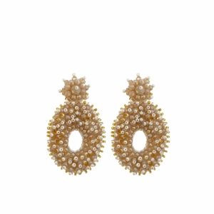 Olivia Earrings Beige beige