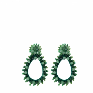 Small Jenn Earrings Green groen