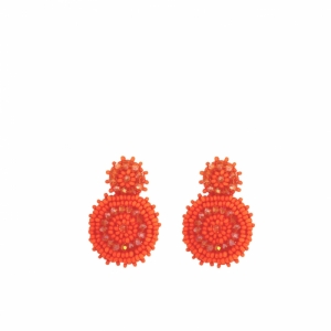 Small Beads Bright Orange oranje