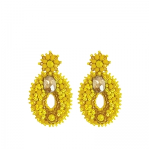 Olivia Stone Earrings Yellow geel