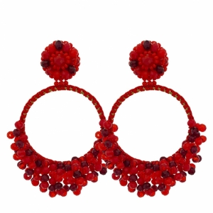 Bellisima - Red Earrings rood