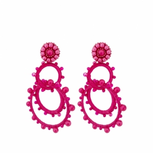 Hoops and Pearls - Fuchsia fuchsia